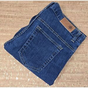 Dearborn Denim‎ Blue Women's Straight Leg Jeans Size 34/32 Dark Wash Made In USA